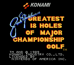 Jack Nicklaus' Greatest 18 Holes of Major Championship Golf title screenshot